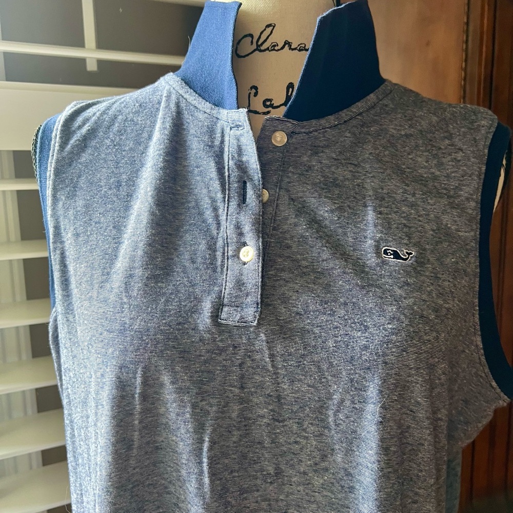Vineyard Vines Women’s Blue Sleeveless Polo Shirt